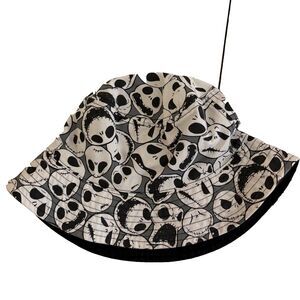 Disney Parks Nightmare Before Christmas Bucket Hat Adult White Black Jack